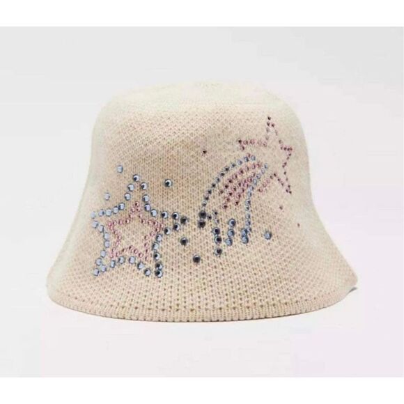 Urban Outfitters Accessories - New Urban Outfitters Gabbi Rhinestone Bucket Hat
